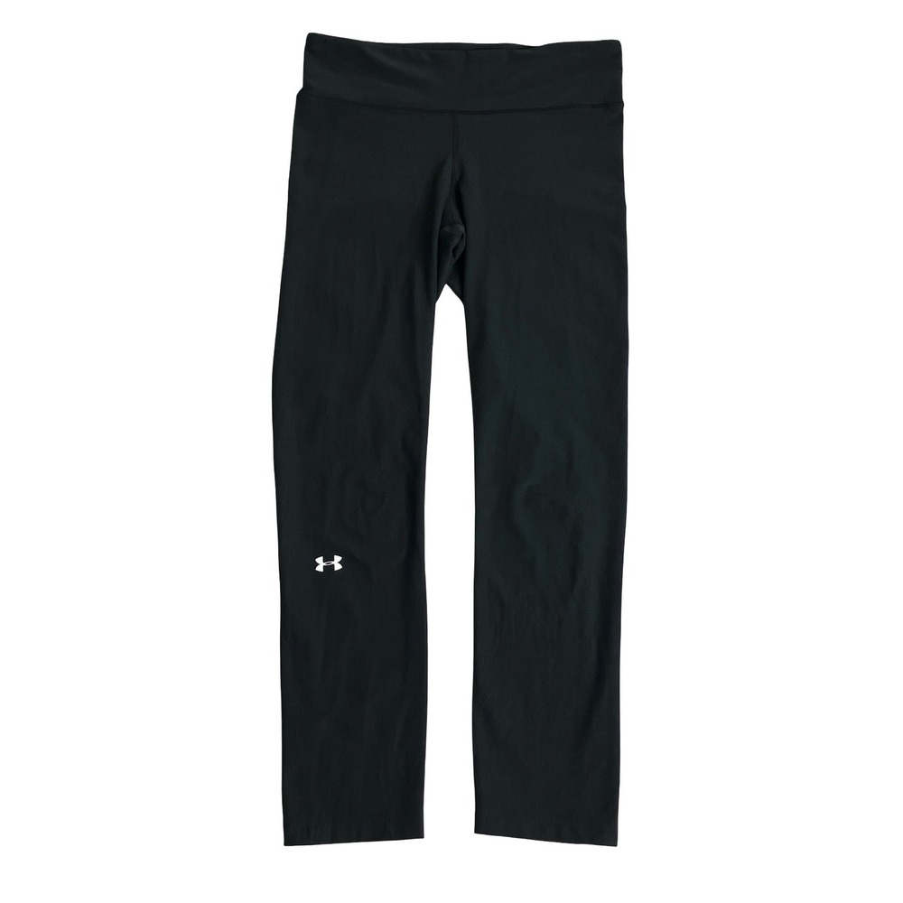 Under Armour HeatGear Compression Balance Crop Leggings Womens M Black 1326788
